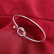 silver charms bangle y and Golden Bead women bracelet Factory SMTB 93 ELY