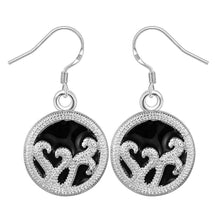 silver earings jewelry Circular groove drop ear cuff jewellery 26 ELY