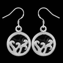 silver earings jewelry Circular groove drop ear cuff jewellery 26 ELY