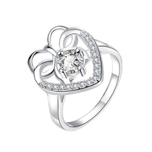 silver engagement ring butterfly xuan heart anillos bear Hand Madeball1 5 ELY