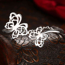 silver plated bangles Size butterfly Women Wedding Bracelet HBB 34 ELY