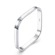 silver plated charms bangle 1837 Small Square Women Wedding Bracelet Elegant SMTB 53 ELY