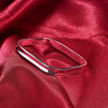 silver plated charms bangle 1837 Small Square Women Wedding Bracelet Elegant SMTB 53 ELY