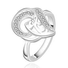 silver plated engagement ring sheep head anel de ouro jewelry 51 ELY