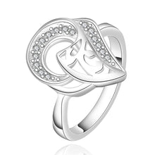 silver plated engagement ring sheep head anel de ouro jewelry 51 ELY