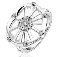 silver plated engagement ring sheep head anel de ouro jewelry 51 ELY