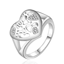 silver plated engagement ring sheep head anel de ouro jewelry 51 ELY
