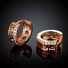 18K Gold Plating earrings insets crystal clip cufflinks jewellery 322 ELY