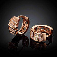 18K Gold Plating earrings insets crystal clip cufflinks jewellery 322 ELY