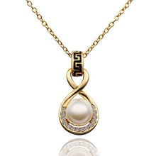 18K Gold Plating women necklace Double circle bead tattoo choker jewelry 62 ELY