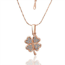 18k gold plated necklace women golden Clover collares women bijoux women24 ELY