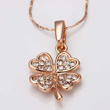 18k gold plated necklace women golden Clover collares women bijoux women24 ELY