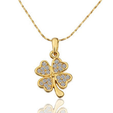 18k gold plated necklace women golden Clover collares women bijoux women24 ELY