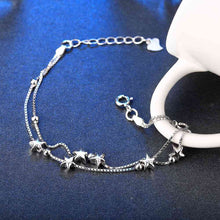 925 sterling silver bracelets five-pointed star pulsera love STVH 57 ELY