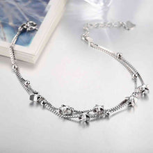 925 sterling silver bracelets five-pointed star pulsera love STVH 57 ELY