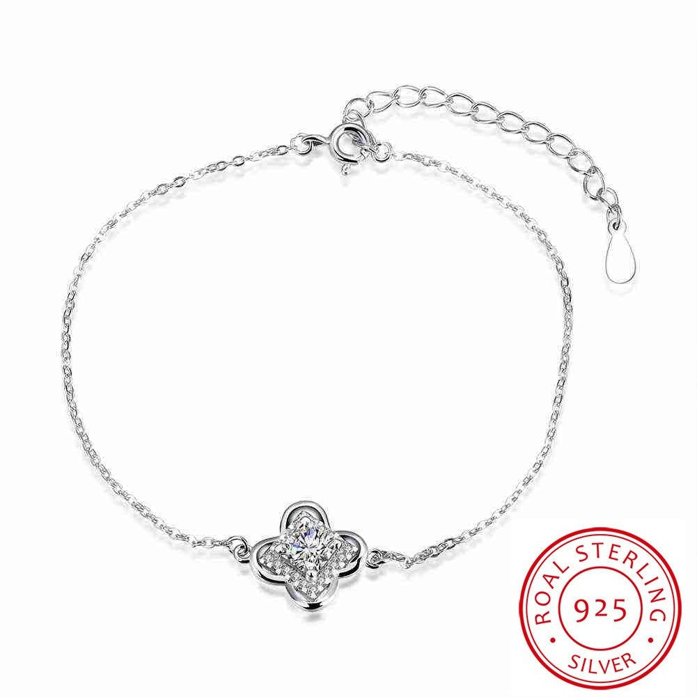 925 sterling silver in jewelry charm bracelet Flower type one direction bijoux STVH 53 ELY