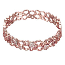 Austrian Crystal bangles Large flower phase Women Wedding Bracelet horloge HBZ 9 ELY