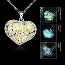Glowing in the dark necklace Vertical heart multi-layer necklaces Hand Madeball LUYN 64 ELY