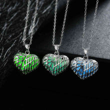 Glowing in the dark necklace Vertical heart multi-layer necklaces Hand Madeball LUYN 64 ELY