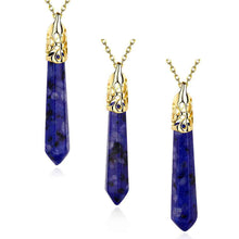 Quartz Crystal pendant necklace Prismatic tip patek Personalized29 ELY