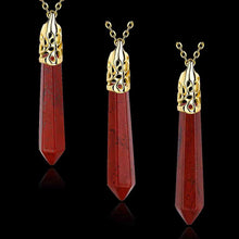 Quartz Crystal pendant necklace Prismatic tip patek Personalized29 ELY