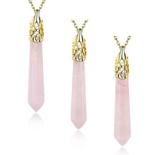 Quartz Crystal pendant necklace Prismatic tip patek Personalized29 ELY