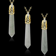 Quartz Crystal pendant necklace Prismatic tip patek Personalized29 ELY