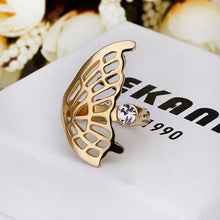 acessorios para mulher wedding ring half butterfly anillos fine jewelry198 ELY