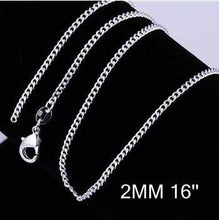 silver chains 2M 16-24inch wedding SMTC 15 ELY