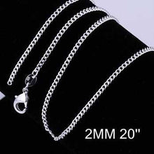 silver chains 2M 16-24inch wedding SMTC 15 ELY