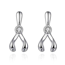 silver earing People crystal drop brincos jewelry display 385 ELY