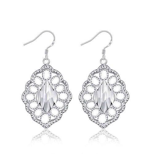 silver earings Lozenge drop orecchini Factory 678 ELY