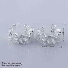 silver earring ruyi cloud stud brinco sport 196 ELY
