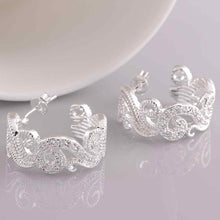 silver earring ruyi cloud stud brinco sport 196 ELY