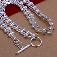 silver necklaces Yang Ladder TO collares populares131 ELY
