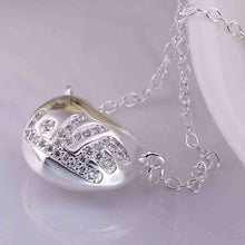 silver pendants fudnks bean collier plastron wedding jewelry215 ELY