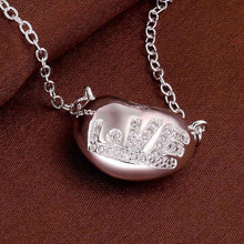 silver pendants fudnks bean collier plastron wedding jewelry215 ELY