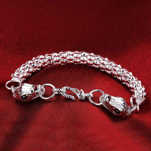 silver plated charm bracelet Snake chain men bracelet charms355 ELY