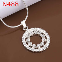 silver plated pendant necklace Circle Round Crystal tattoo choker ruby jewelry172 ELY