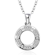 silver plated pendant necklace Circle Round Crystal tattoo choker ruby jewelry172 ELY