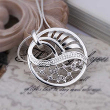 silver plated pendant necklace Circle Round Crystal tattoo choker ruby jewelry172 ELY
