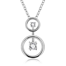 silver plated pendant necklace Circle Round Crystal tattoo choker ruby jewelry172 ELY
