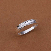 silver plated wedding rings Insets Belt ring men jewelry 78 ELY