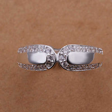 silver plated wedding rings Insets Belt ring men jewelry 78 ELY