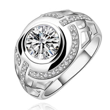 silver plated wedding rings aim the moon anillos men jewelry 62 ELY