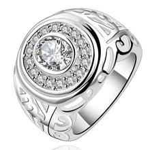 silver plated wedding rings aim the moon anillos men jewelry 62 ELY