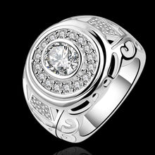 silver plated wedding rings aim the moon anillos men jewelry 62 ELY