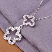 silver plated pendants Inlaid Stone Starfish tenis masculino jewerly accessories211 ELY