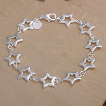 silver pulseras Ten Star friendship bracelets ruby jewelry HBH 14 ELY