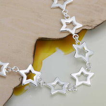 silver pulseras Ten Star friendship bracelets ruby jewelry HBH 14 ELY